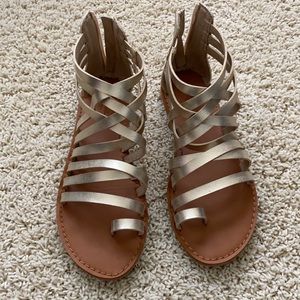 Target Makena gold sandal